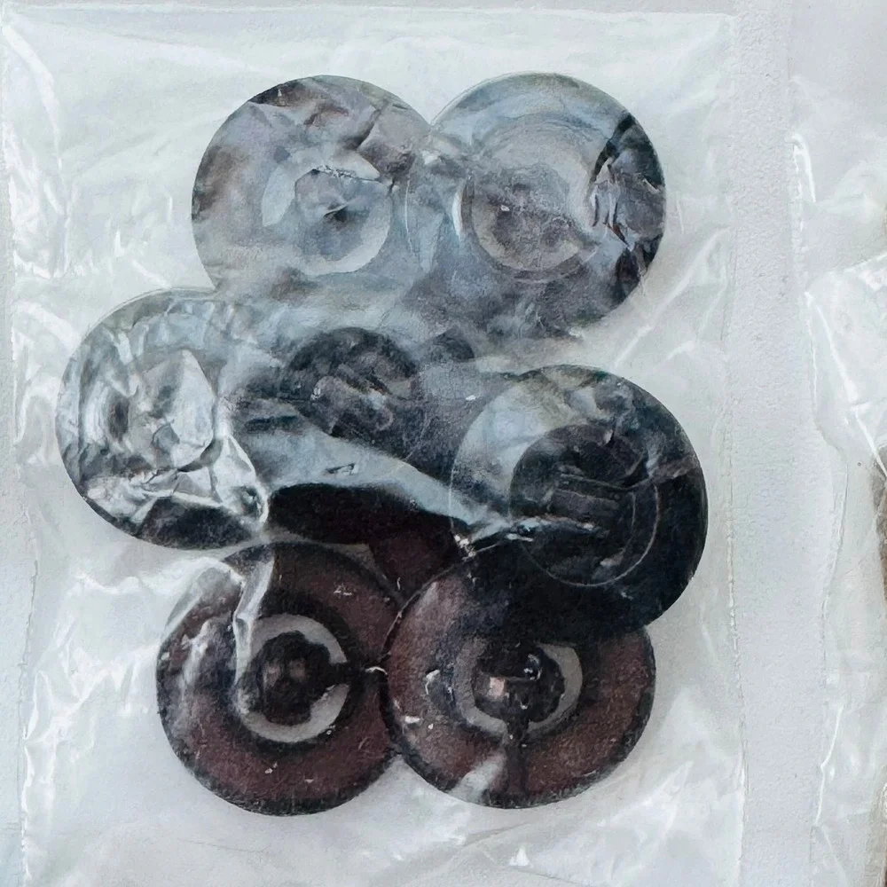 Vintage Mixed Sewing Button Lot Assorted Color Shapes Lucite Metal Resin 10 Bags